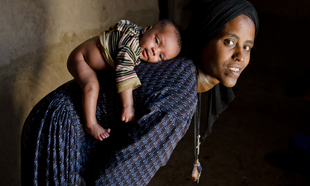 Madre e hijo. Amhara, Etiopía, 2013.