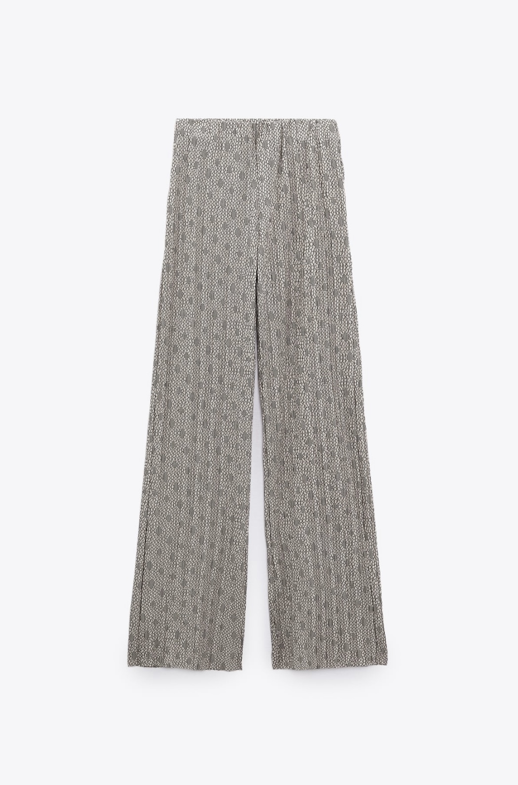 Pantalón ancho jacquard de Zara