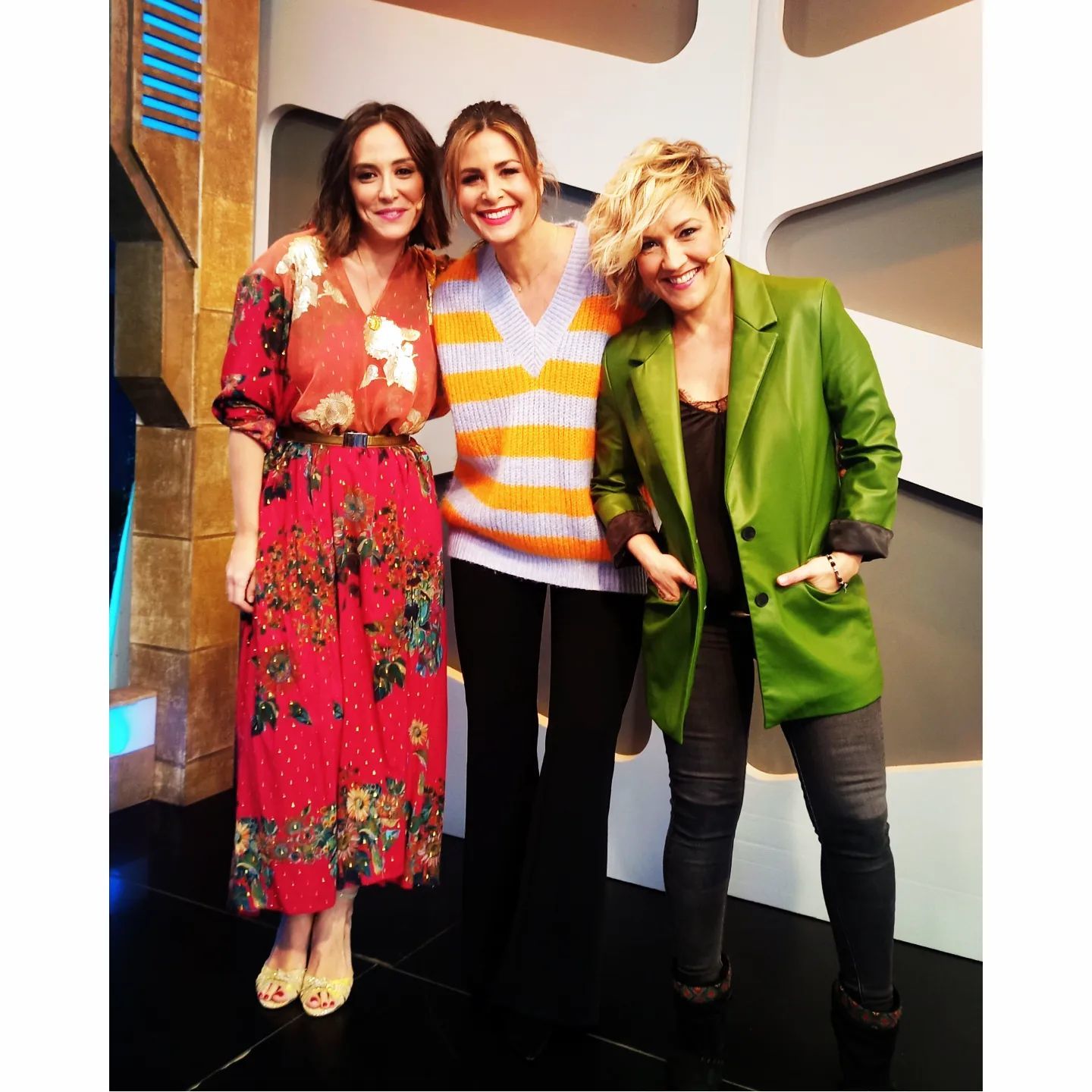 Tamara Falcó en El Hormiguero con Nuria Roca y Cristina Pardo.