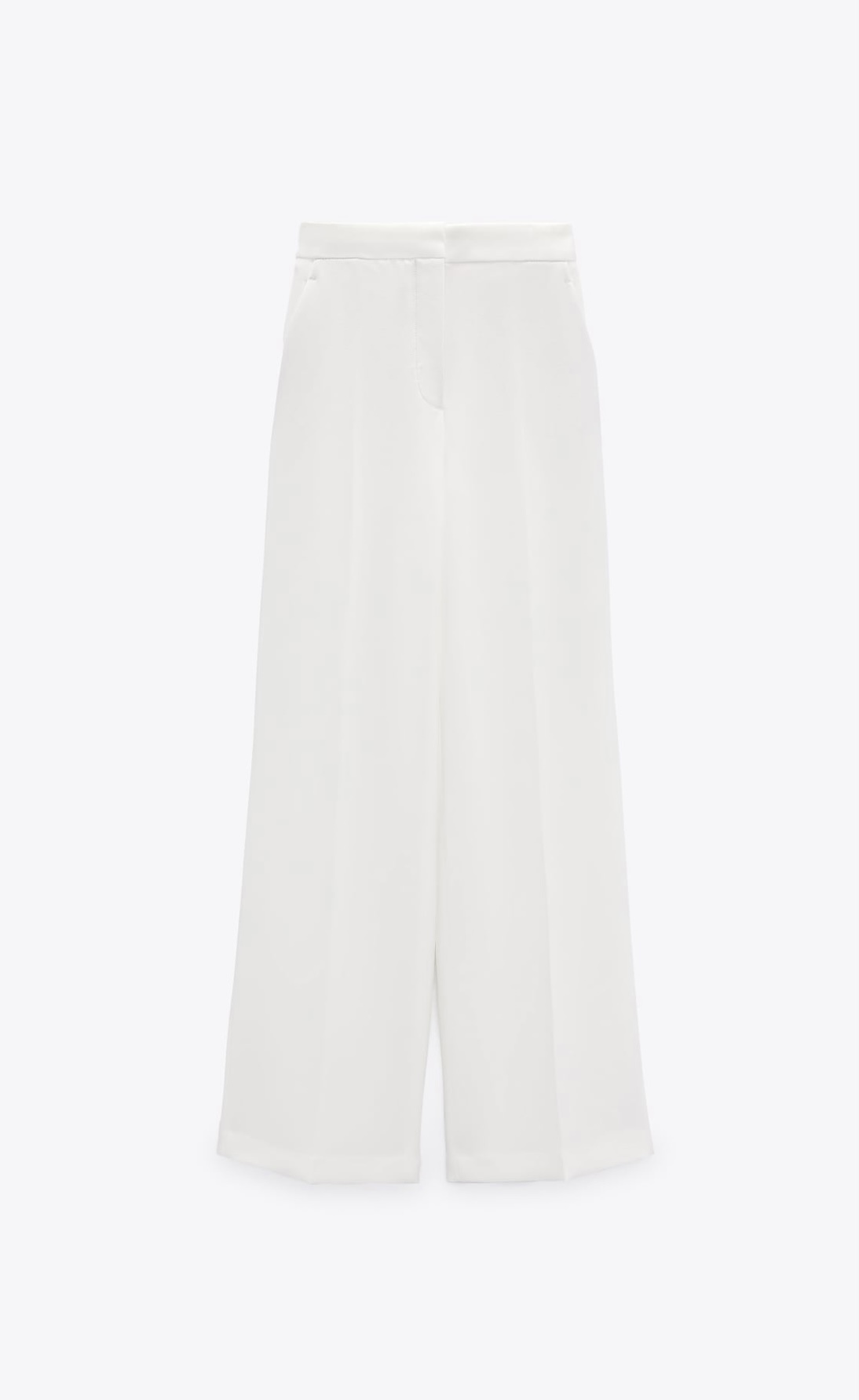 Pantalones anchos blancos de Zara