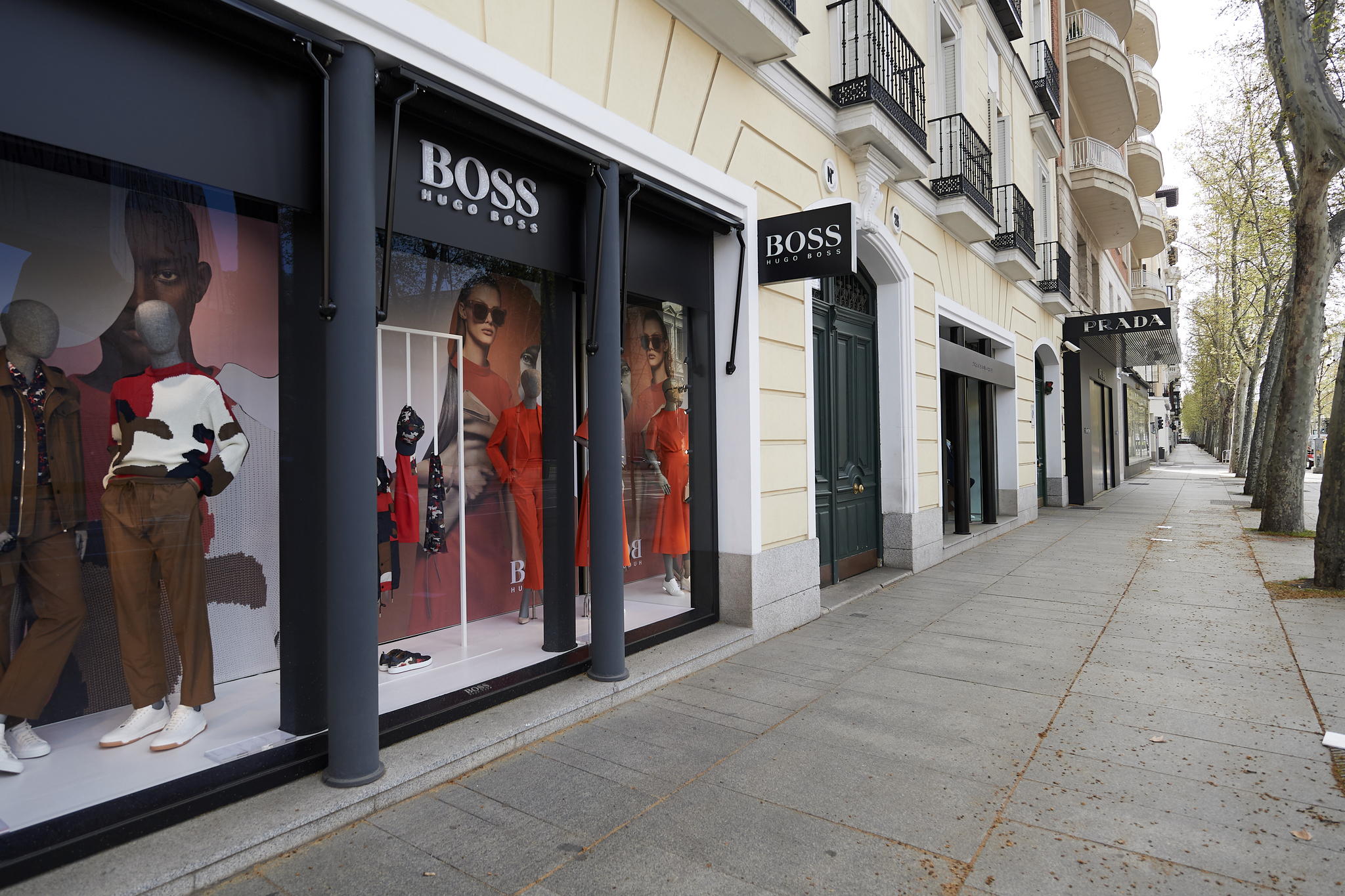 Tienda de Hugo Boss, una de las direcciones de shopping de la reina Letizia.