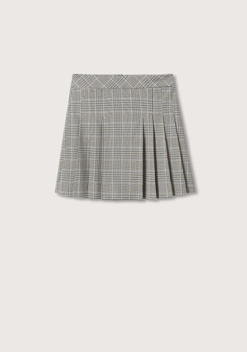 Minifalda de cuadro escocés. Mango (29,99 euros).