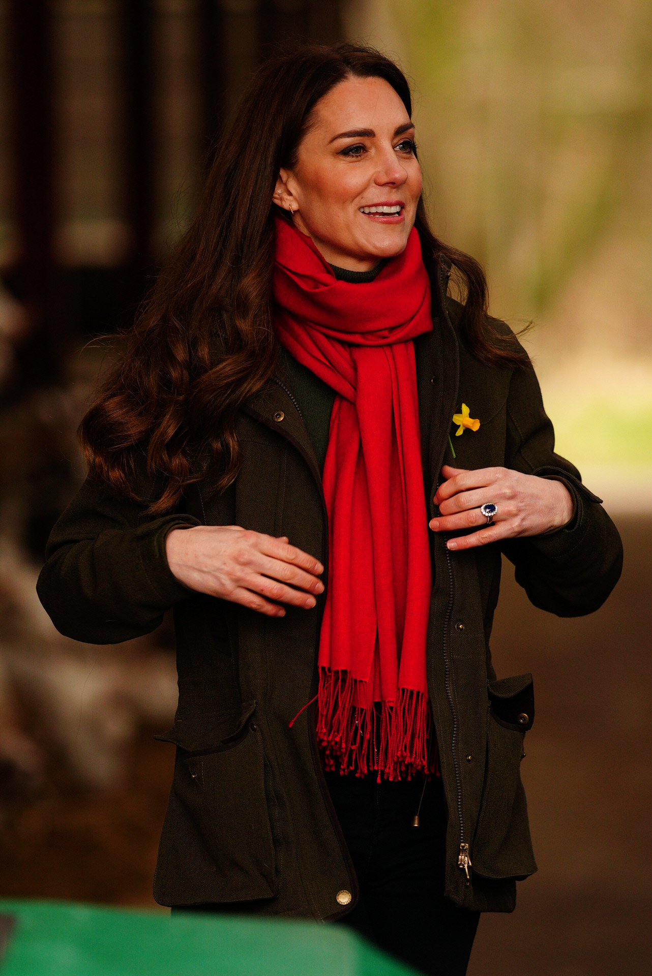 Kate Middleton en su visita a una granja en Gales