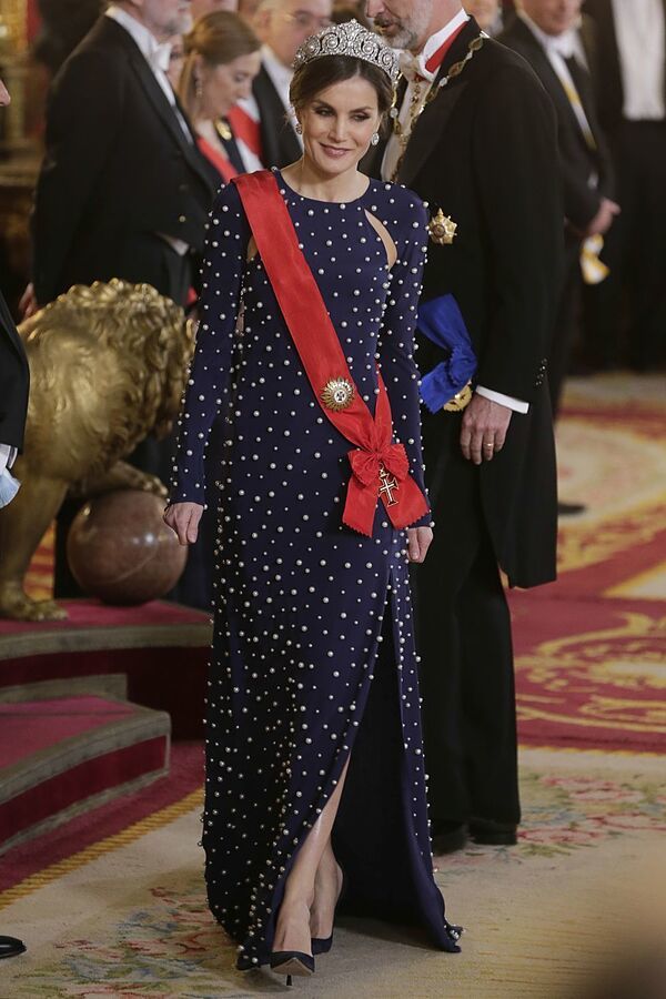 El vestido de Ana Locking con el que la reina Letizia causó sensación.