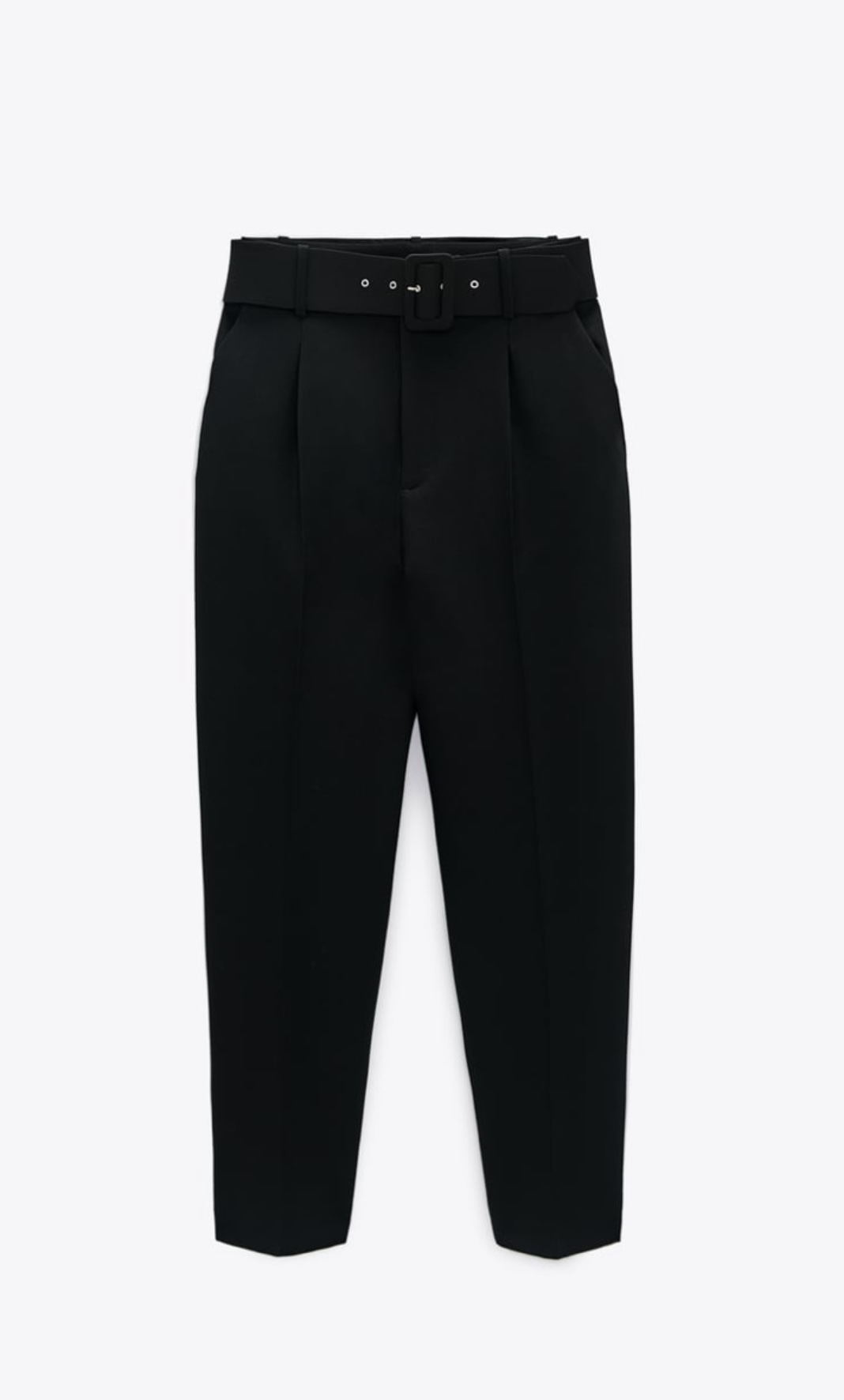 Pantalón de tarje negro de Zara