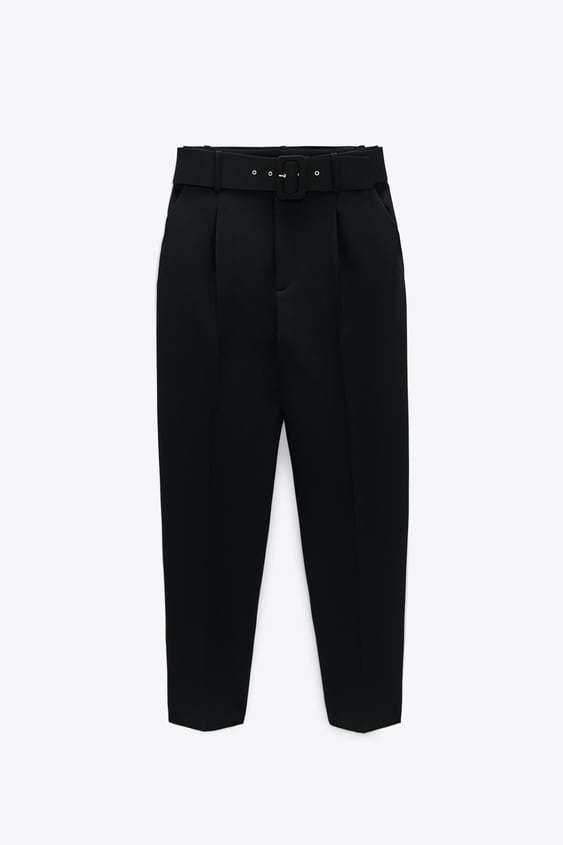 Pantalón cinturón de Zara