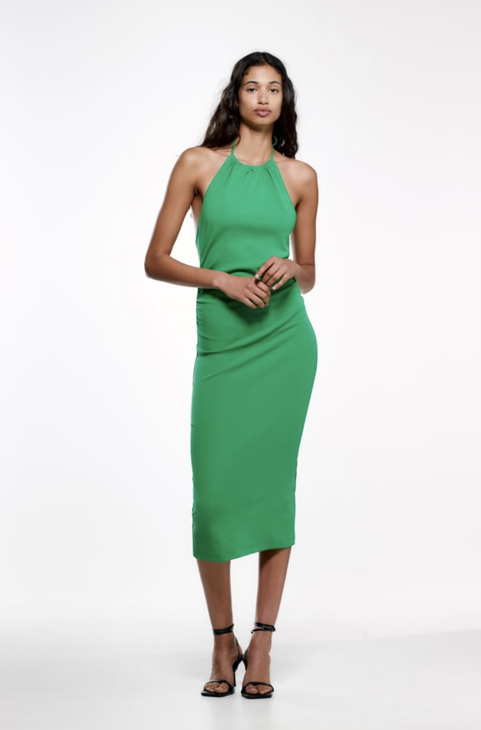 Vestido verde de Zara