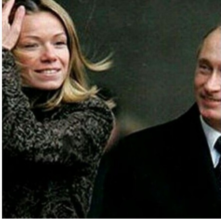 Mariya, hija mayor de Putin con su padre