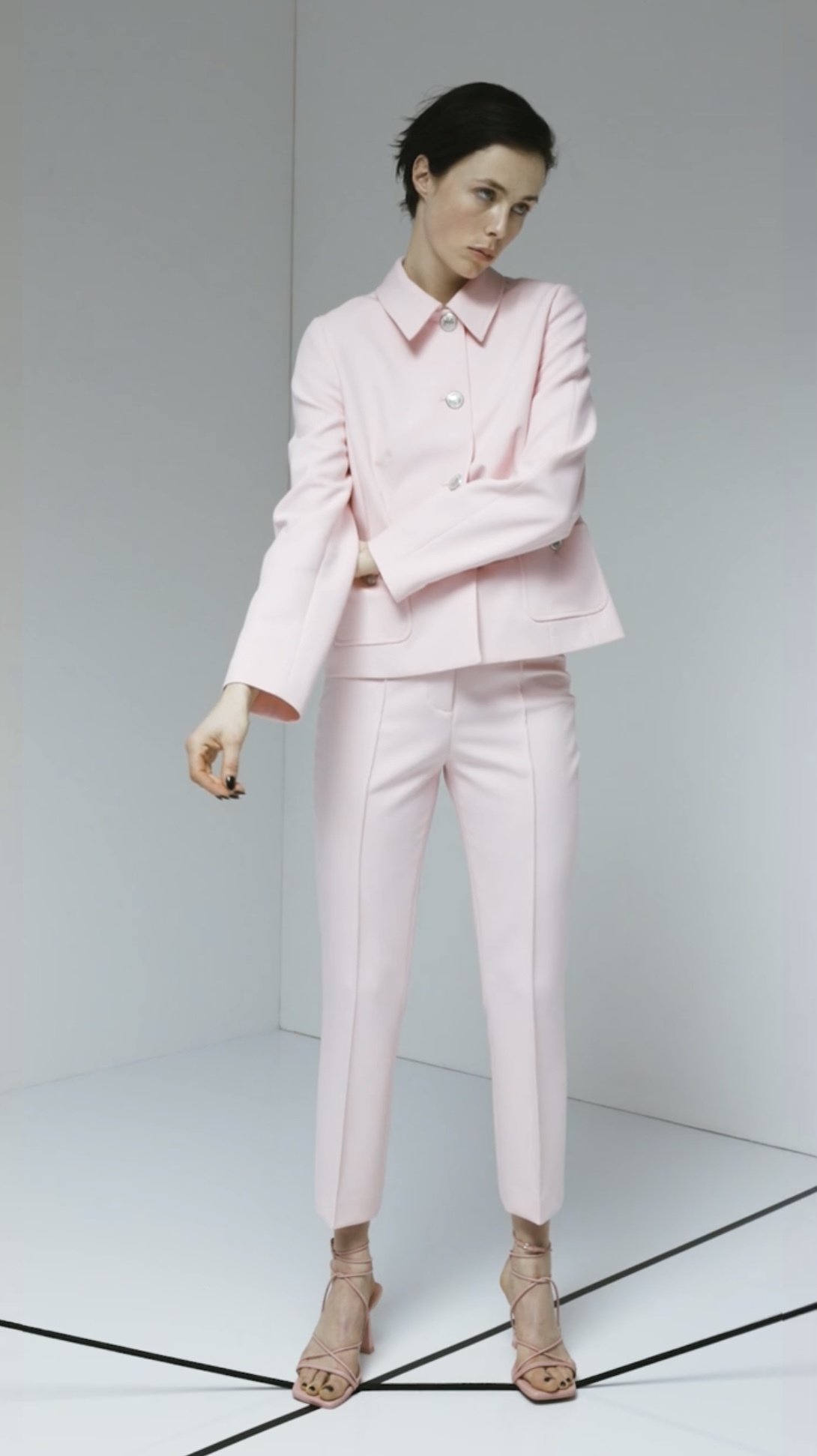 Conjunto rosa palo de Zara