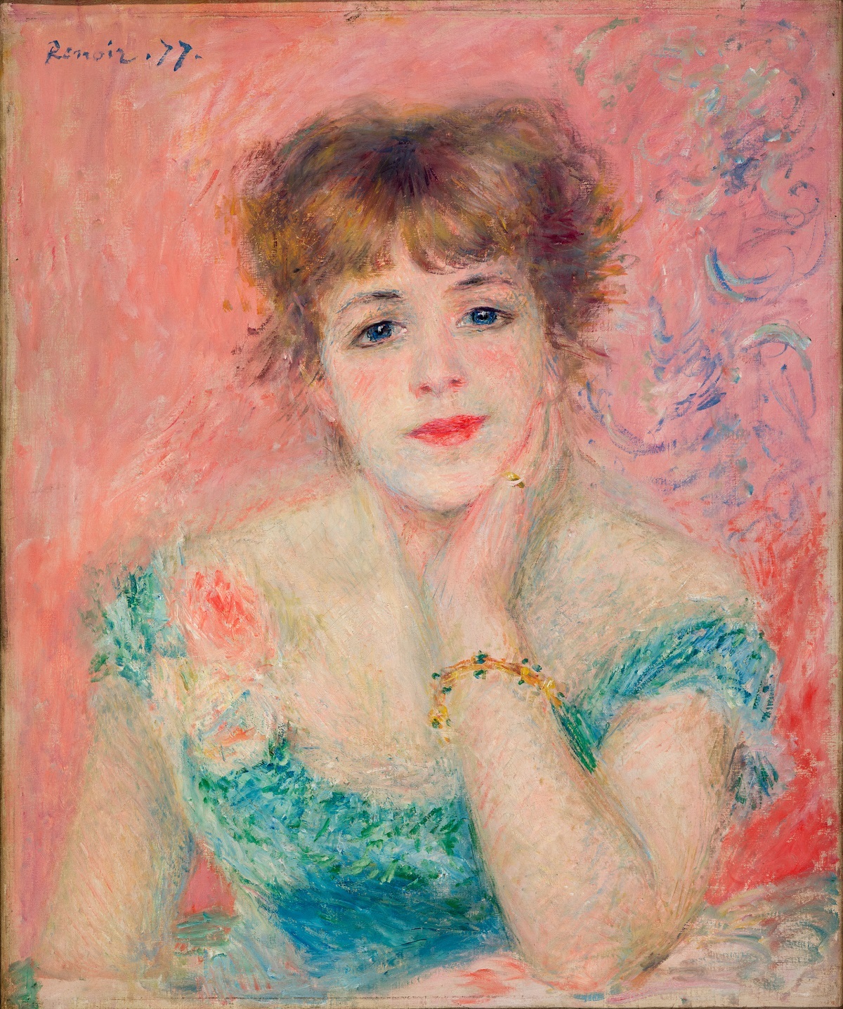 "Portrait de Jeanne Samary" de Renoir.