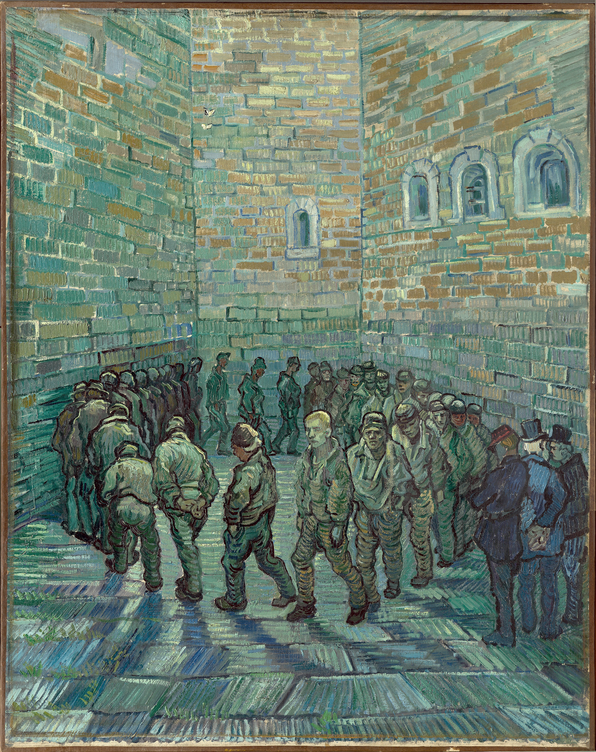 La ronda de los prisioneros" de Van Gogh