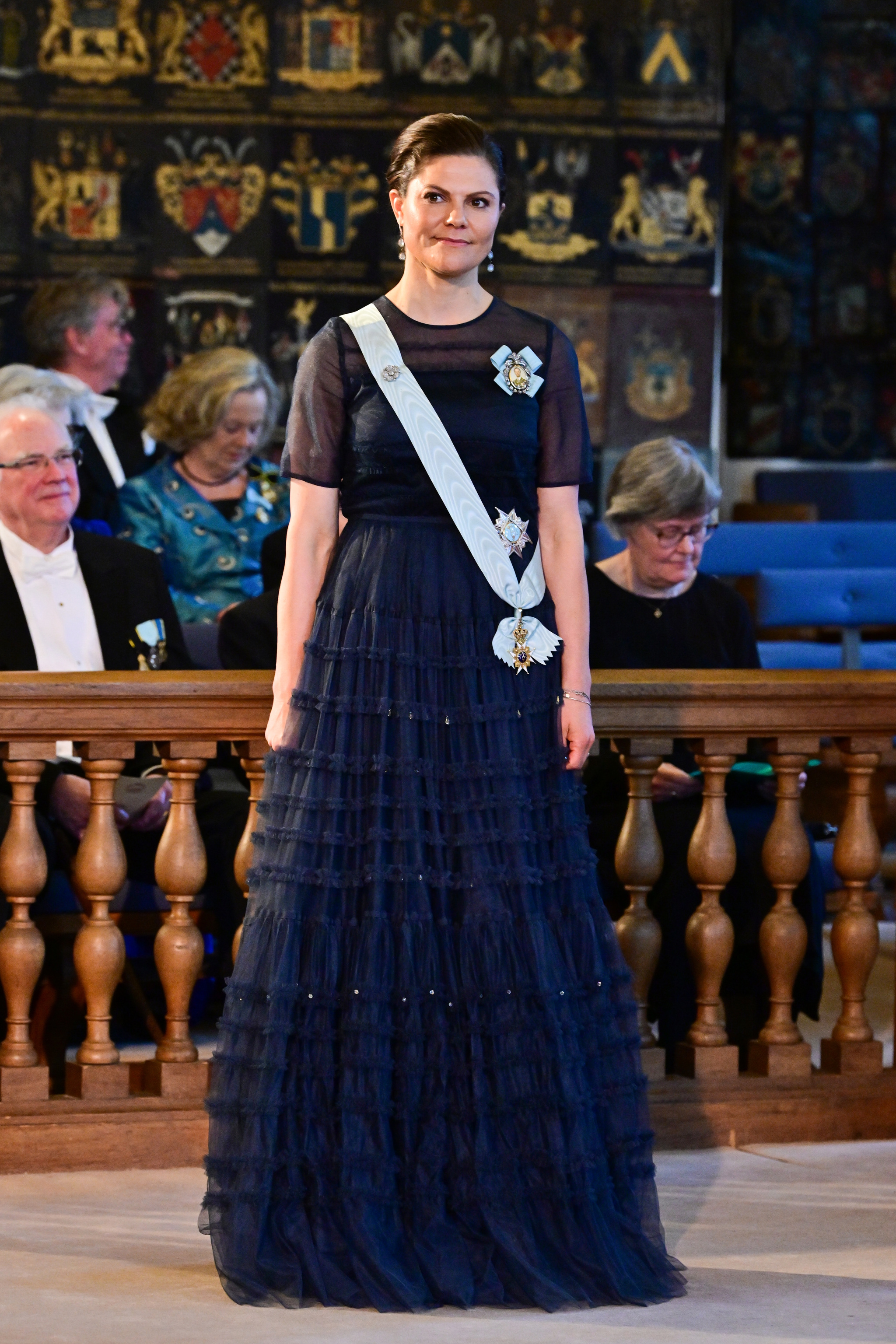 Victoria de Suecia en la Real Academia Sueca.
