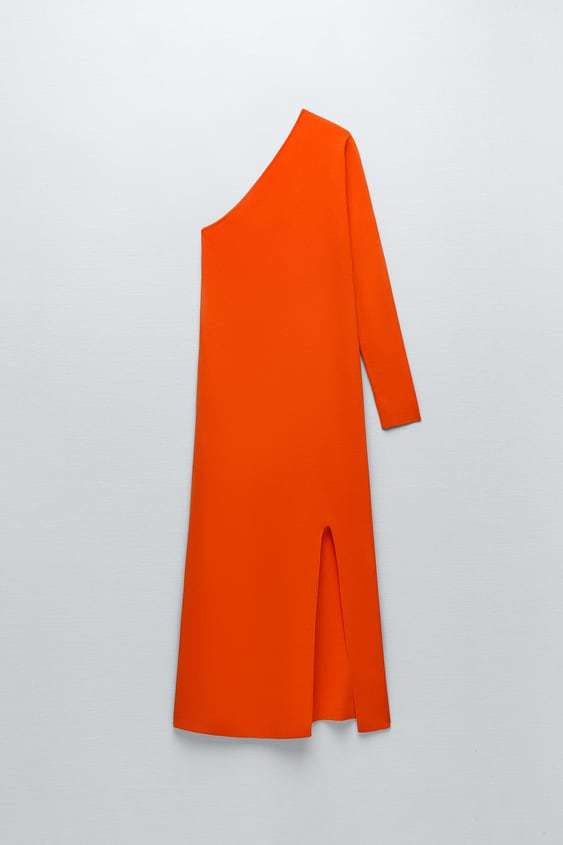 Vestido naranja de Zara