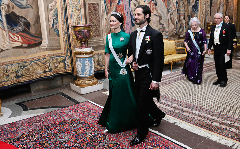 La princesa Sofía de Suecia con su marido.