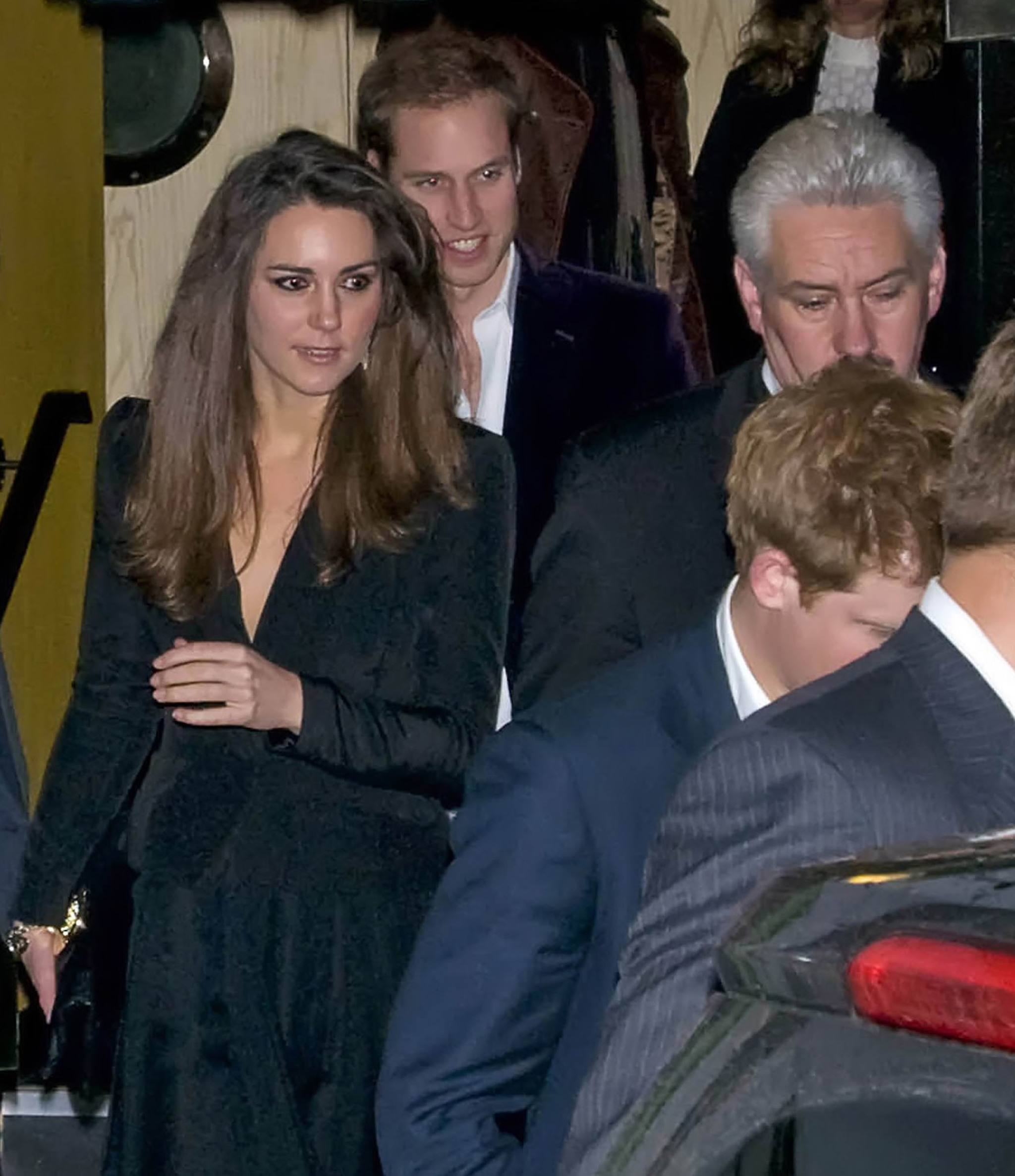 Kate, el príncipe Guillermo y el príncipe Harry en Londres.
