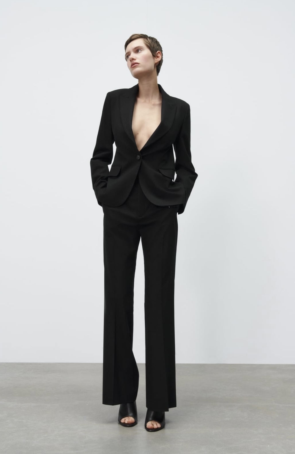 Conjunto de traje negro de Zara