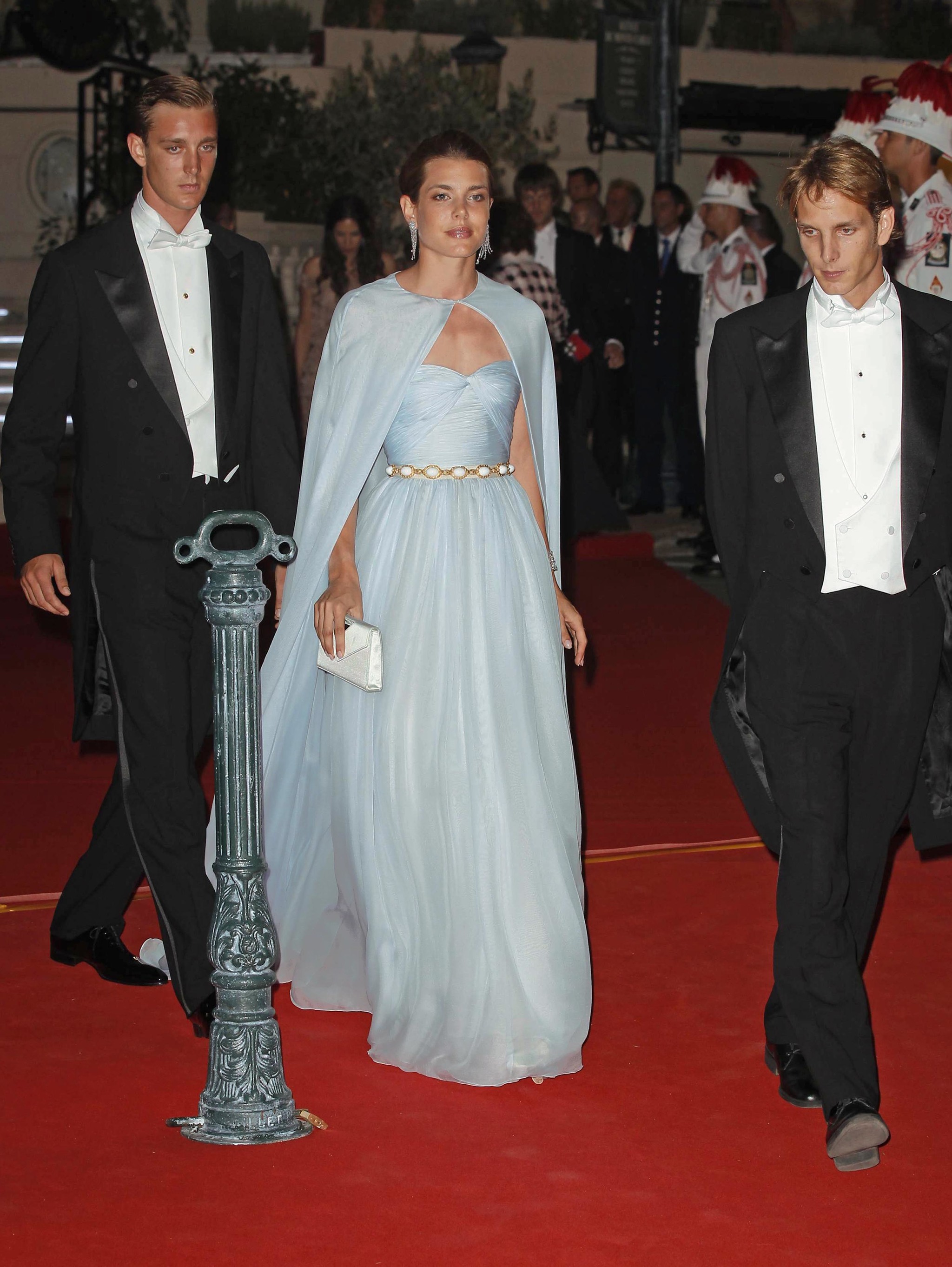 Carlota Casiraghi en la fiesta posterior al enlace rdel príncipe Alberto.