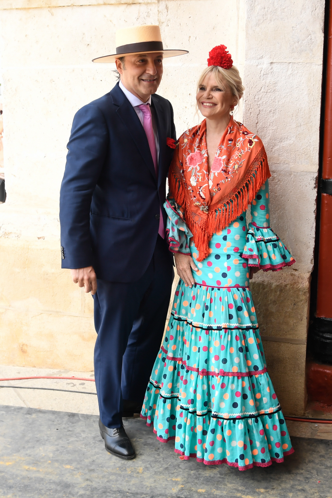 Eugenia Martínez de Irujo con traje de flamenca de Rocío Peralta.