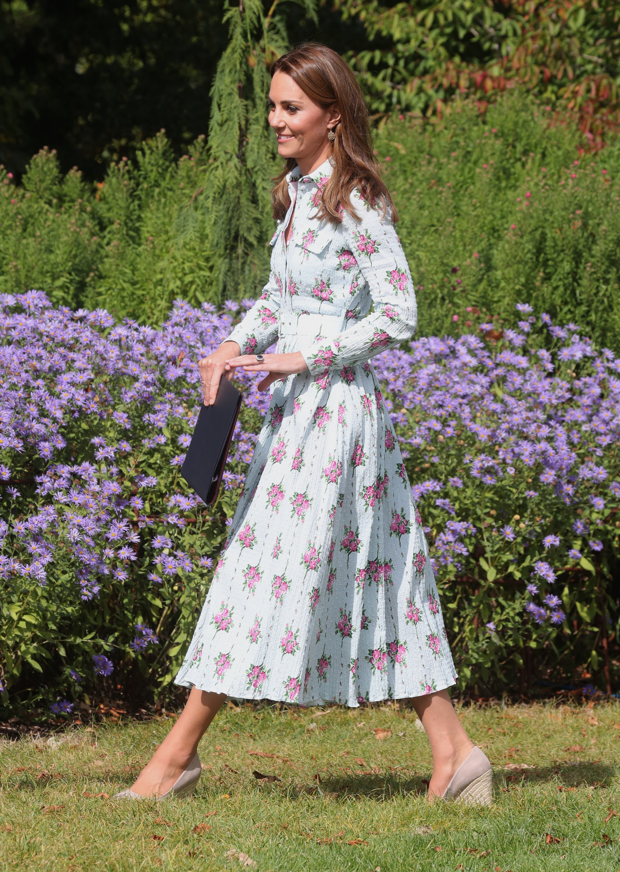 Kate Middleton con vestido en print floral.