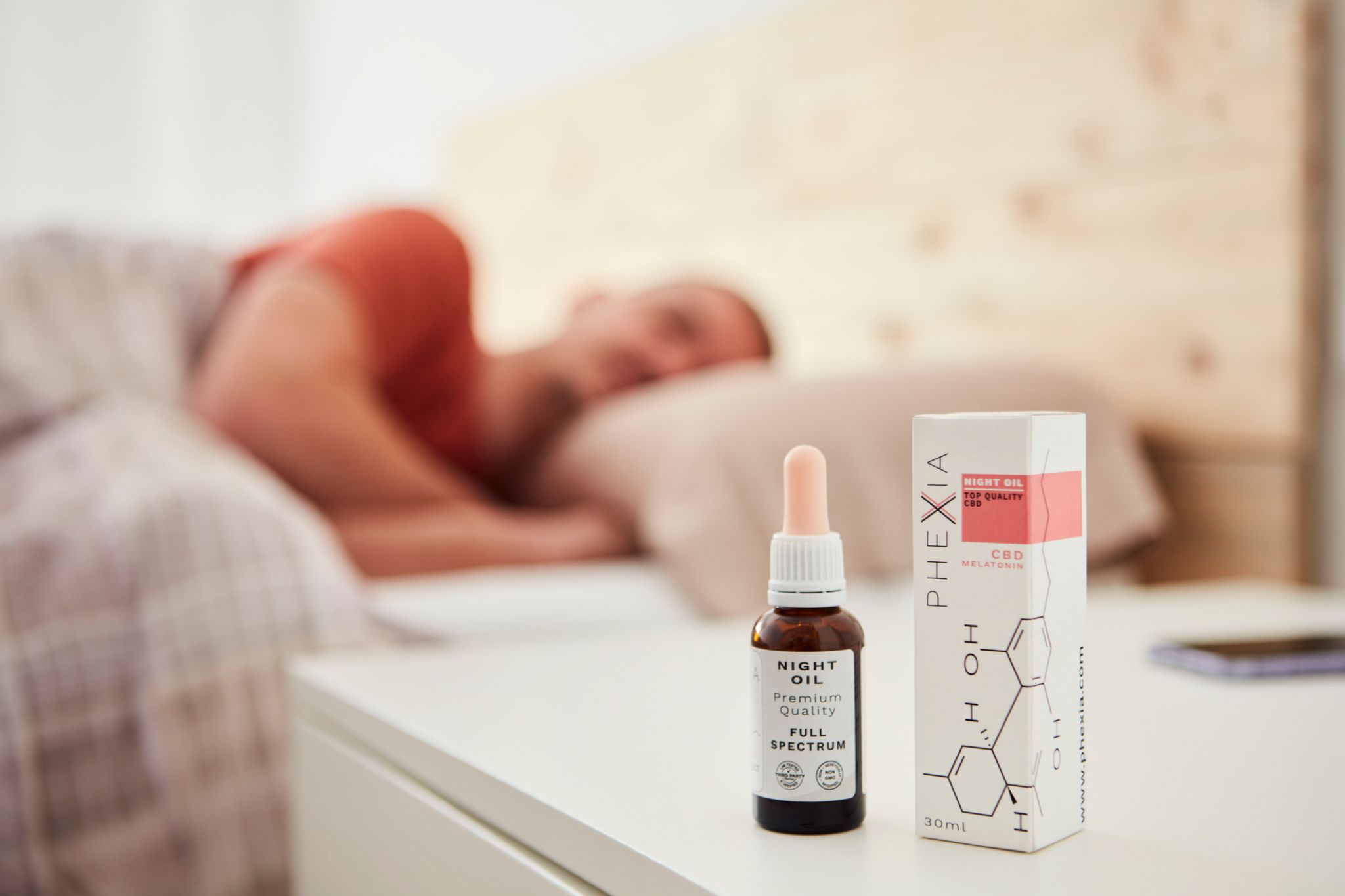 La melatonina en alta concentración con CBD en baja concentración son un remedio infalible para asegurar un buen sueño, aseguran desde Phexia.