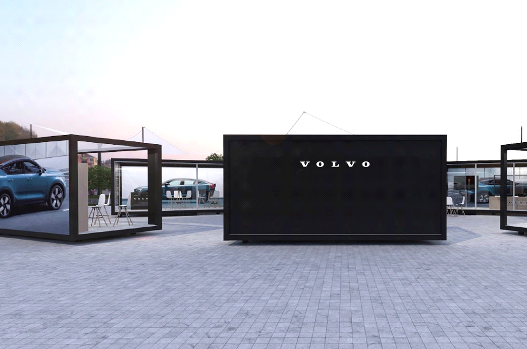 Volvo Studio, en el párking de El Corte Inglés de Nuevos Ministerios, en Madrid.