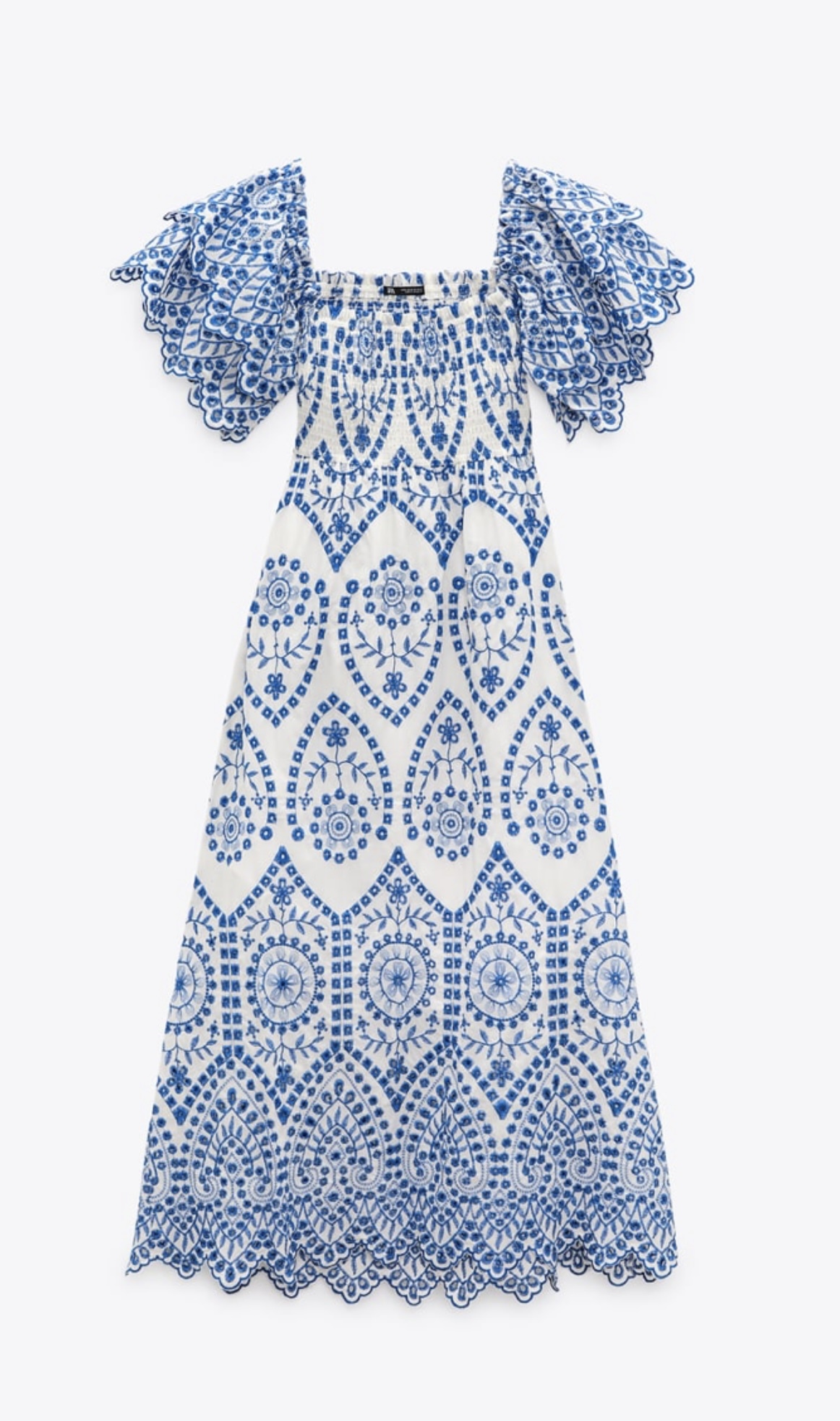 El vestido bordado de Zara (59,95 euros).