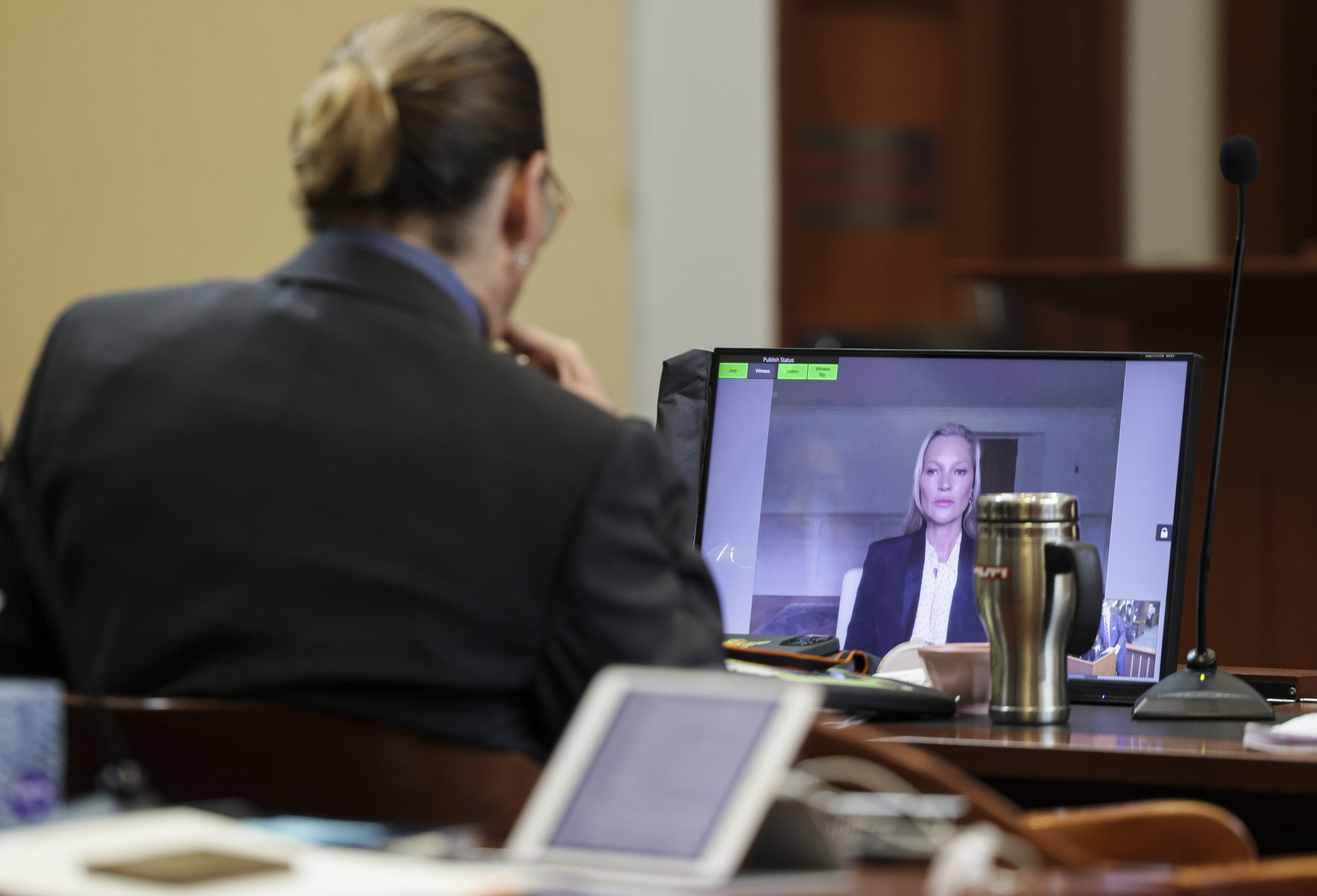 Kate Moss interviene por videollamada en el juicio de Johnny Depp.