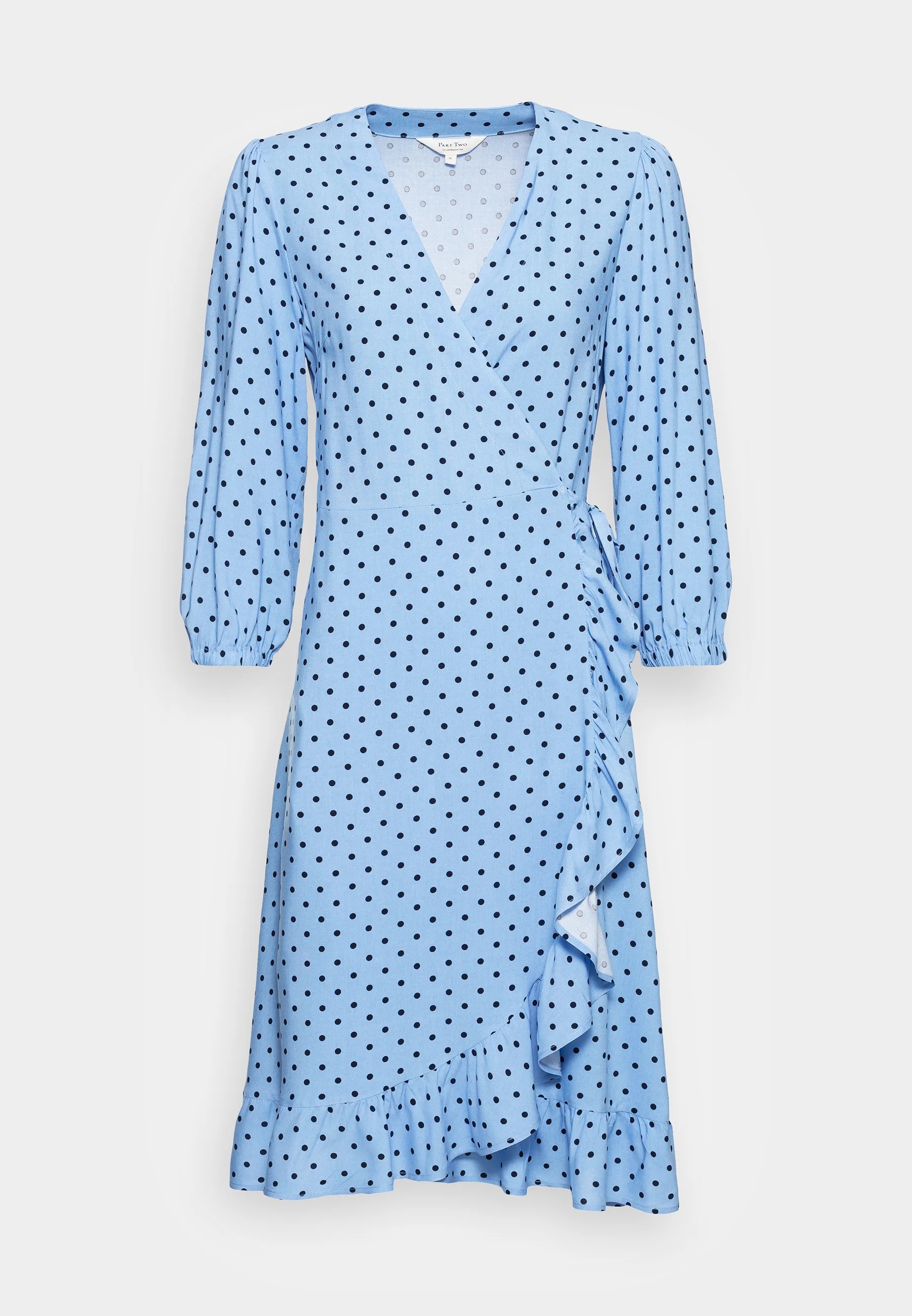 Vestido azul de lunares. Claires, de venta en Zalando (99,95 euros).