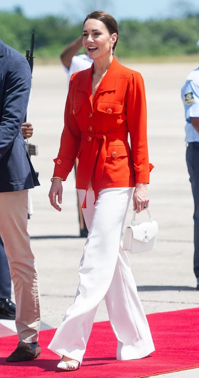 Kate Middleton en su despedida de Belice