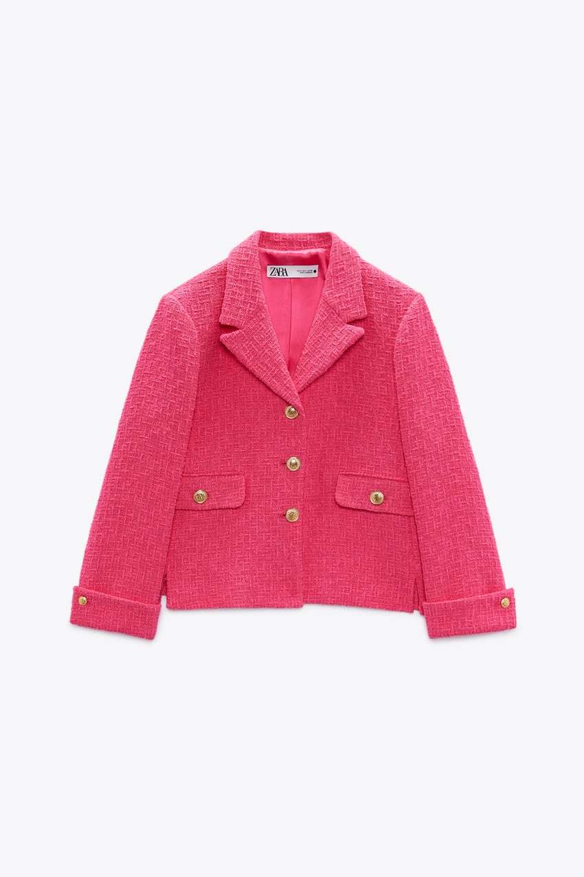 15 chaquetas tweed de Zara fichar en rebajas, ideales para tus vestidos verano | Telva.com