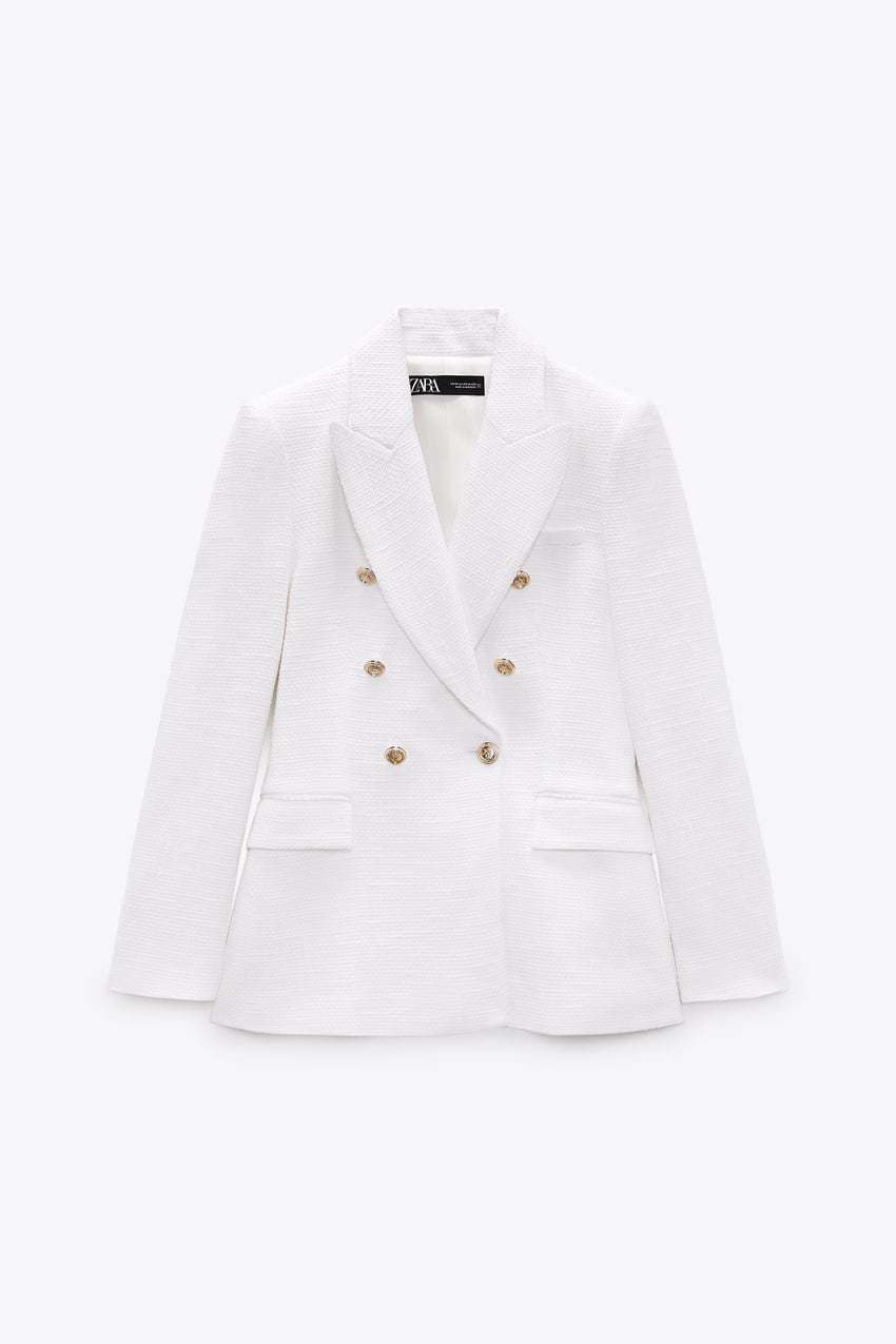 15 chaquetas tweed de Zara fichar en rebajas, ideales para tus vestidos verano | Telva.com