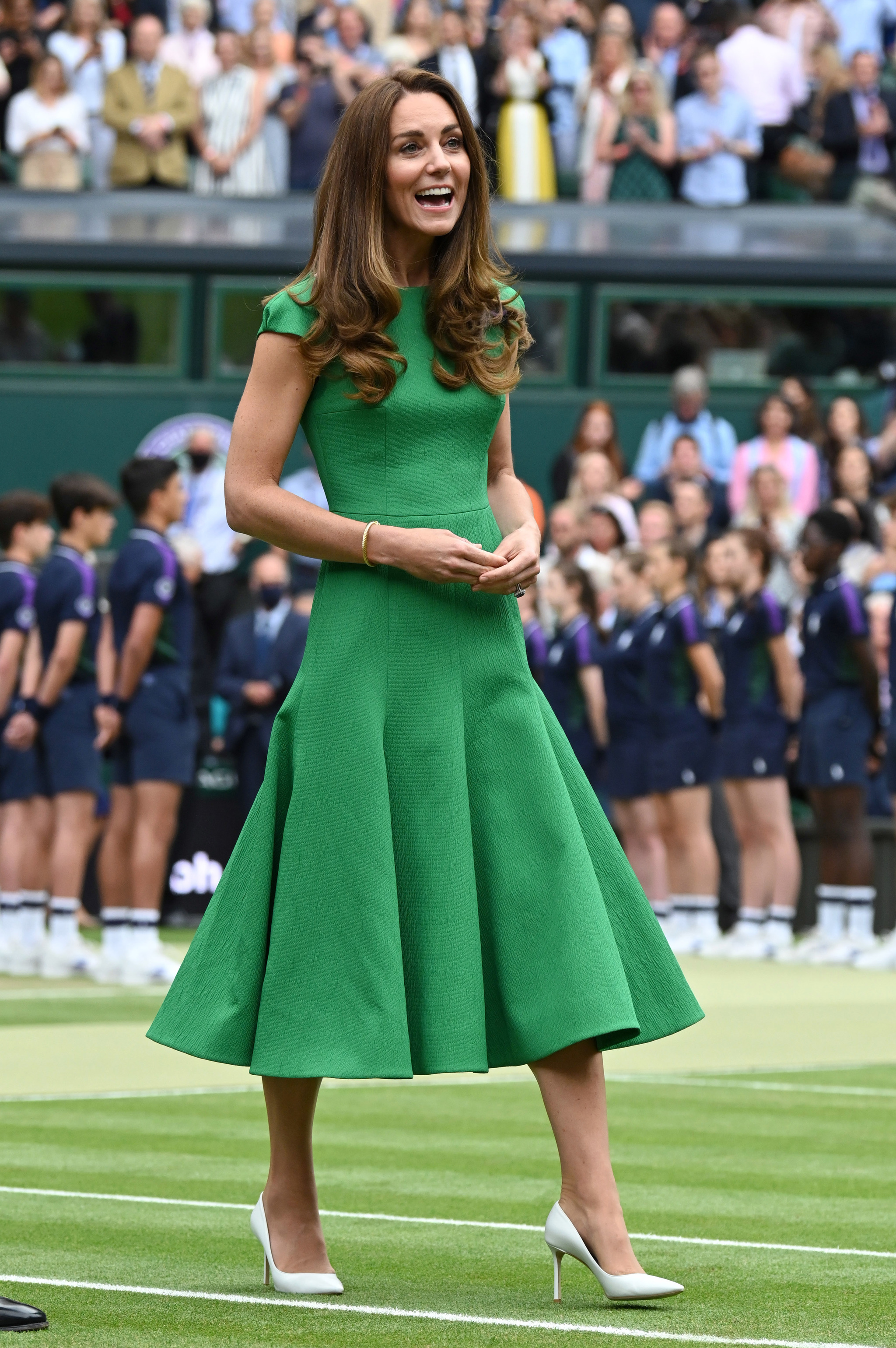 Kate Middleton in the 2021 Wimbledon Women's Final.