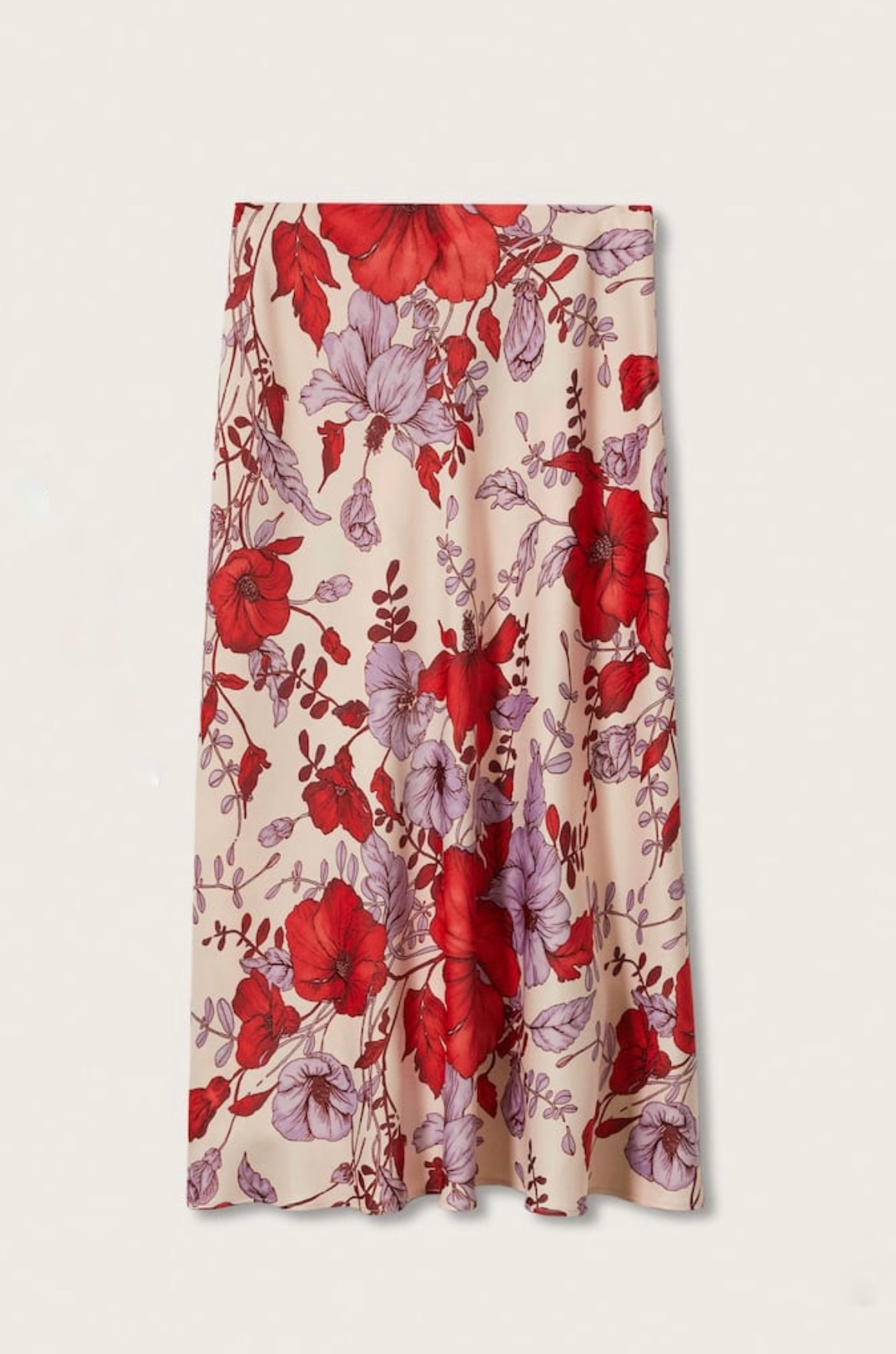 Falda de flores de Mango (19,99 euros).