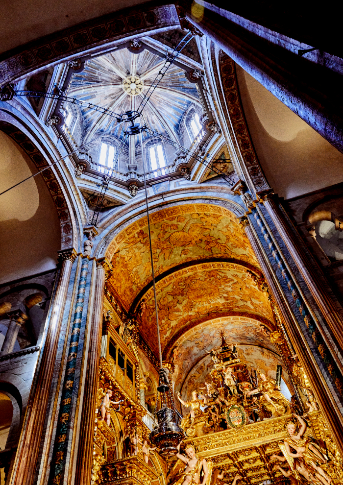 Interior de la catedral de Santiago De Compostela