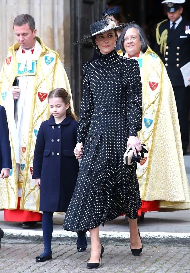 Kate Middleton en el funeral del duque de Edimburgo.