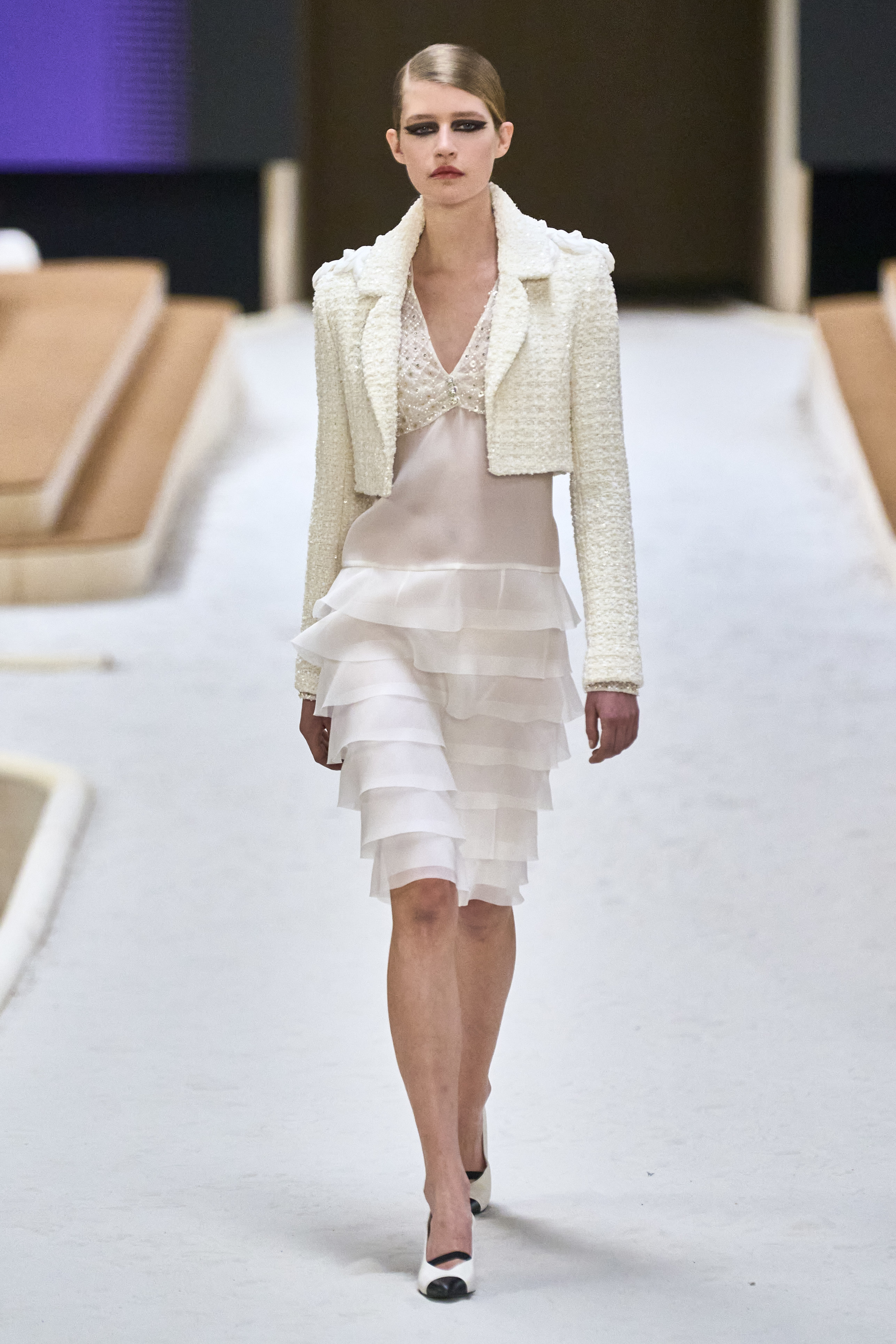 Uno de los looks de Costura primavera-verano 2022 de Chanel.