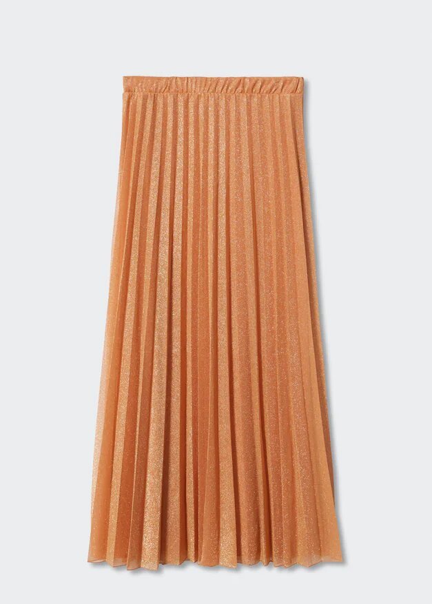 Falda larga plisada. Mango. (49,99 euros).