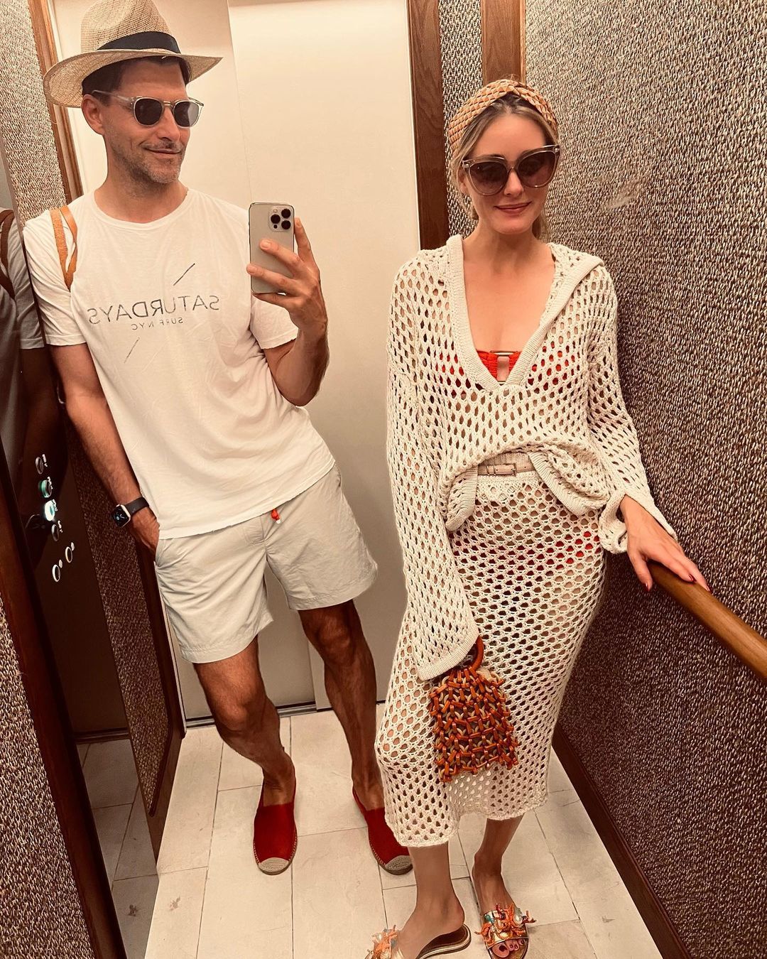 Olivia Palermo y Johannes Huebl durante sus vacaciones en Ibiza.