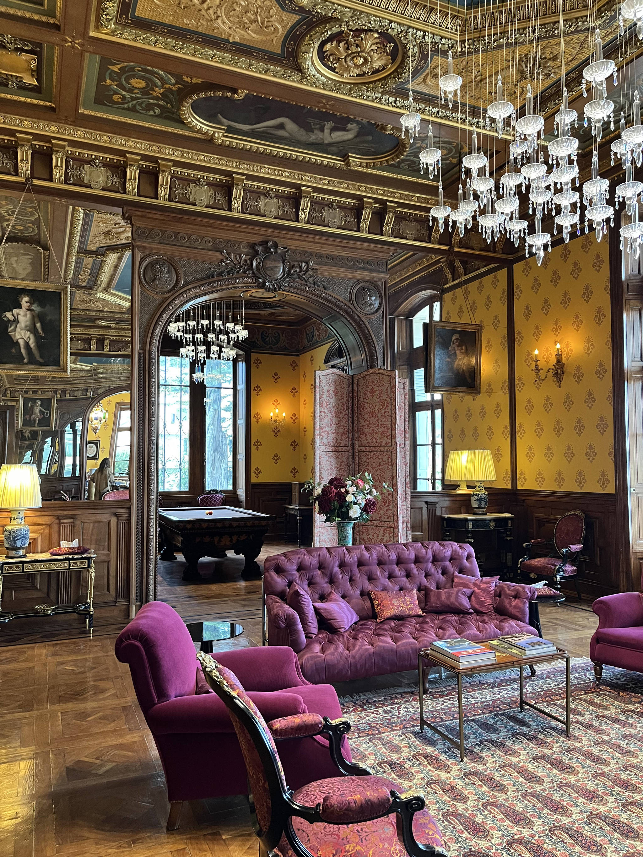 Salón del castillo- hotel  La Folie Boulart, Biarritz.