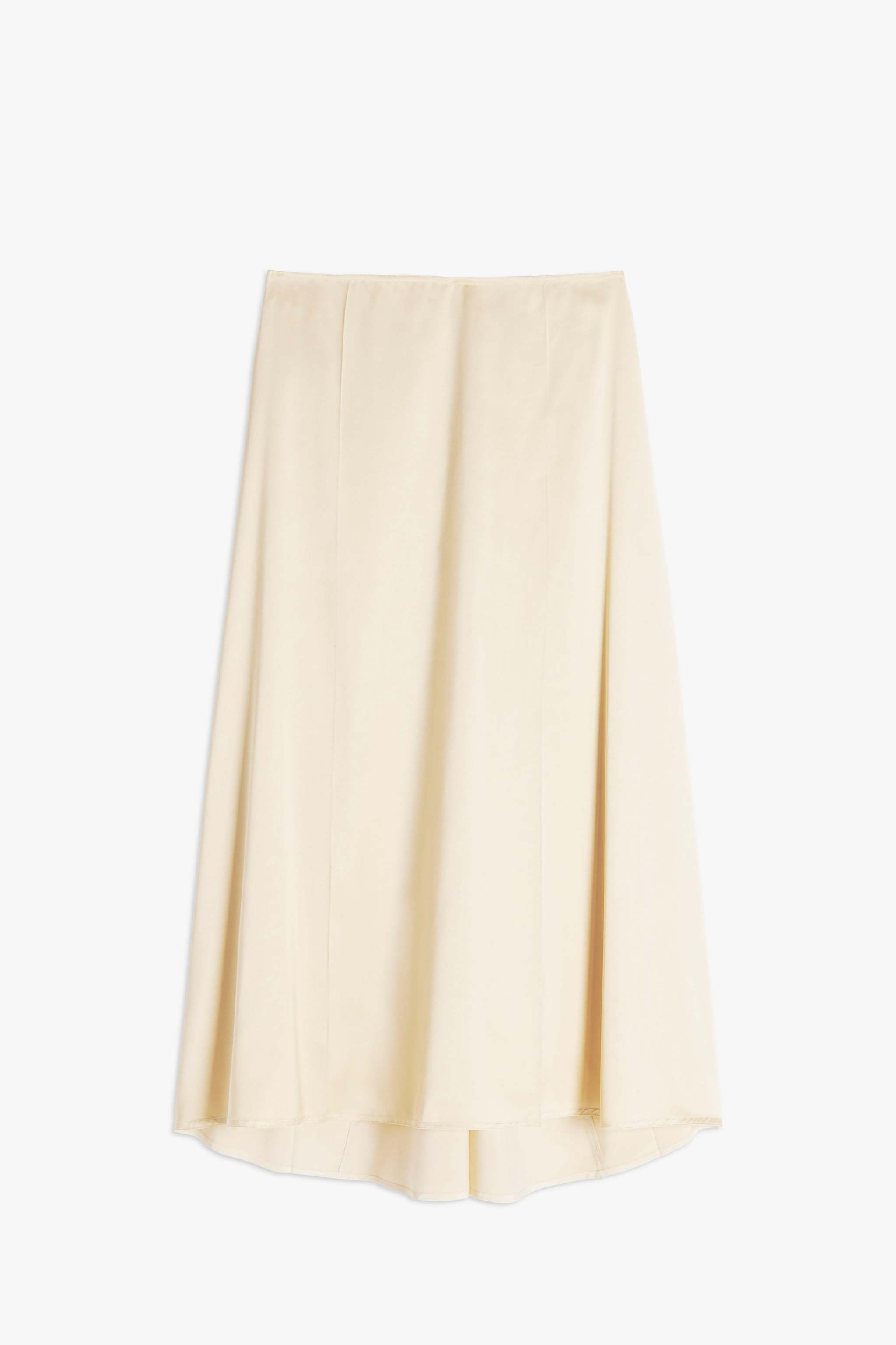 Falda color marfil de Victoria Beckham.