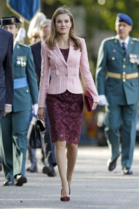 La reina Letizia el Día de la Hispanidad de 2013.