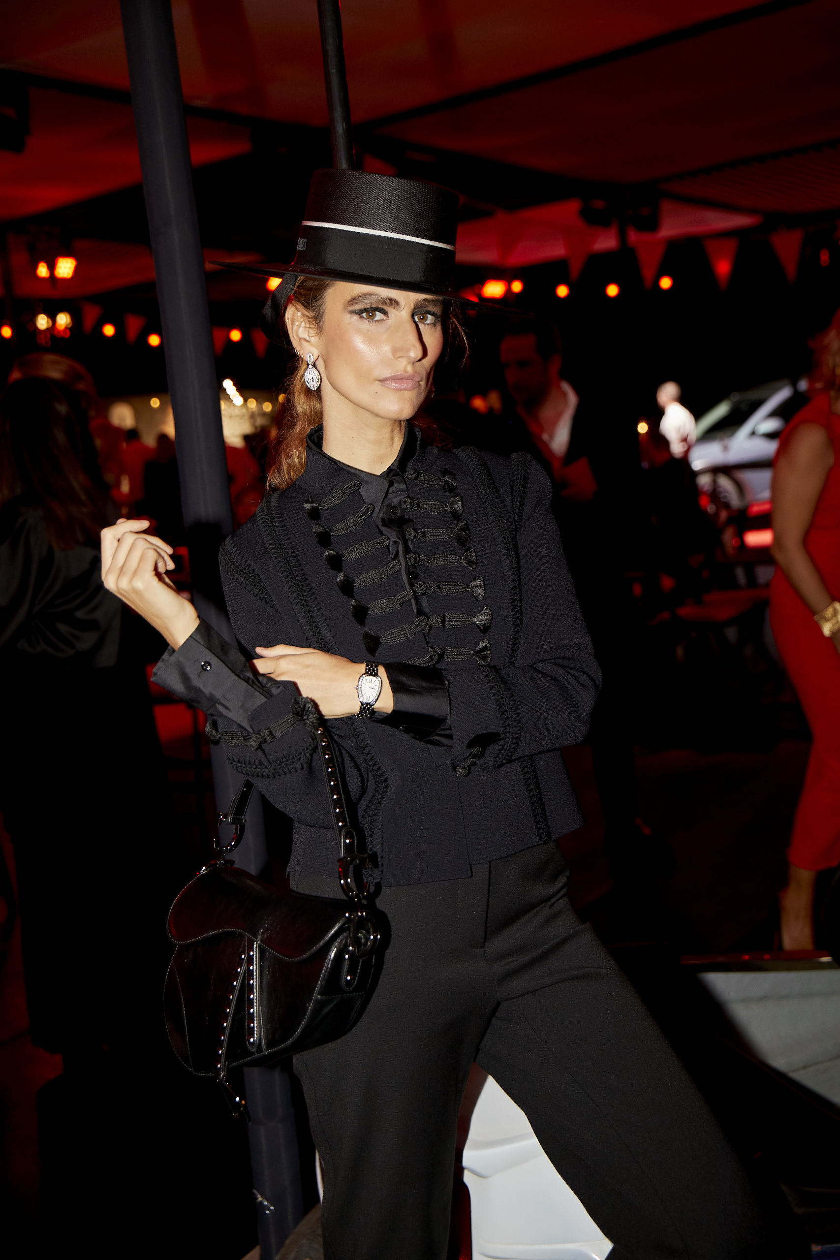 La modelo Alejandra Domínguez con total look de Dior.