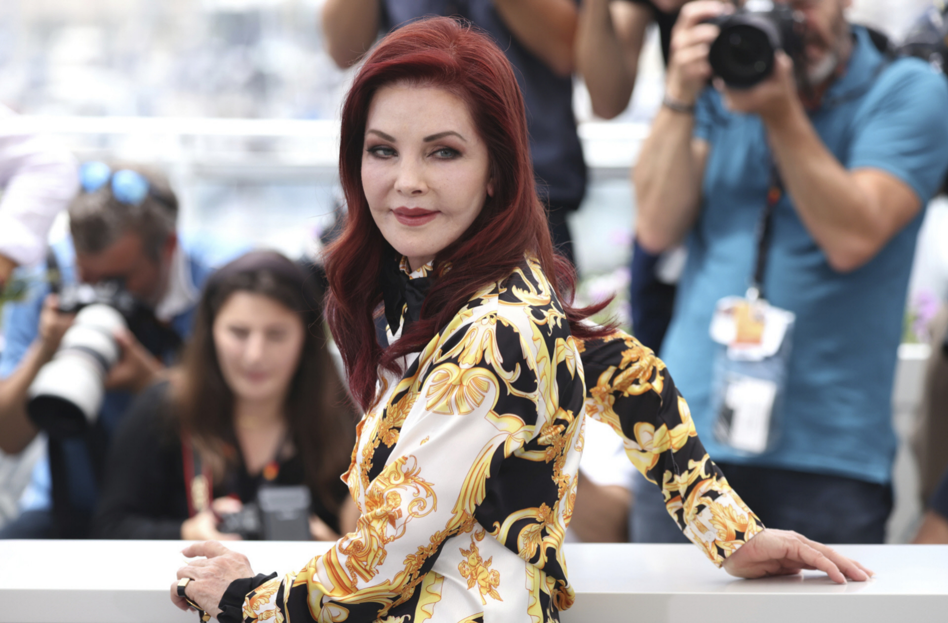 Priscilla Presley en el último Festival de Cannes
