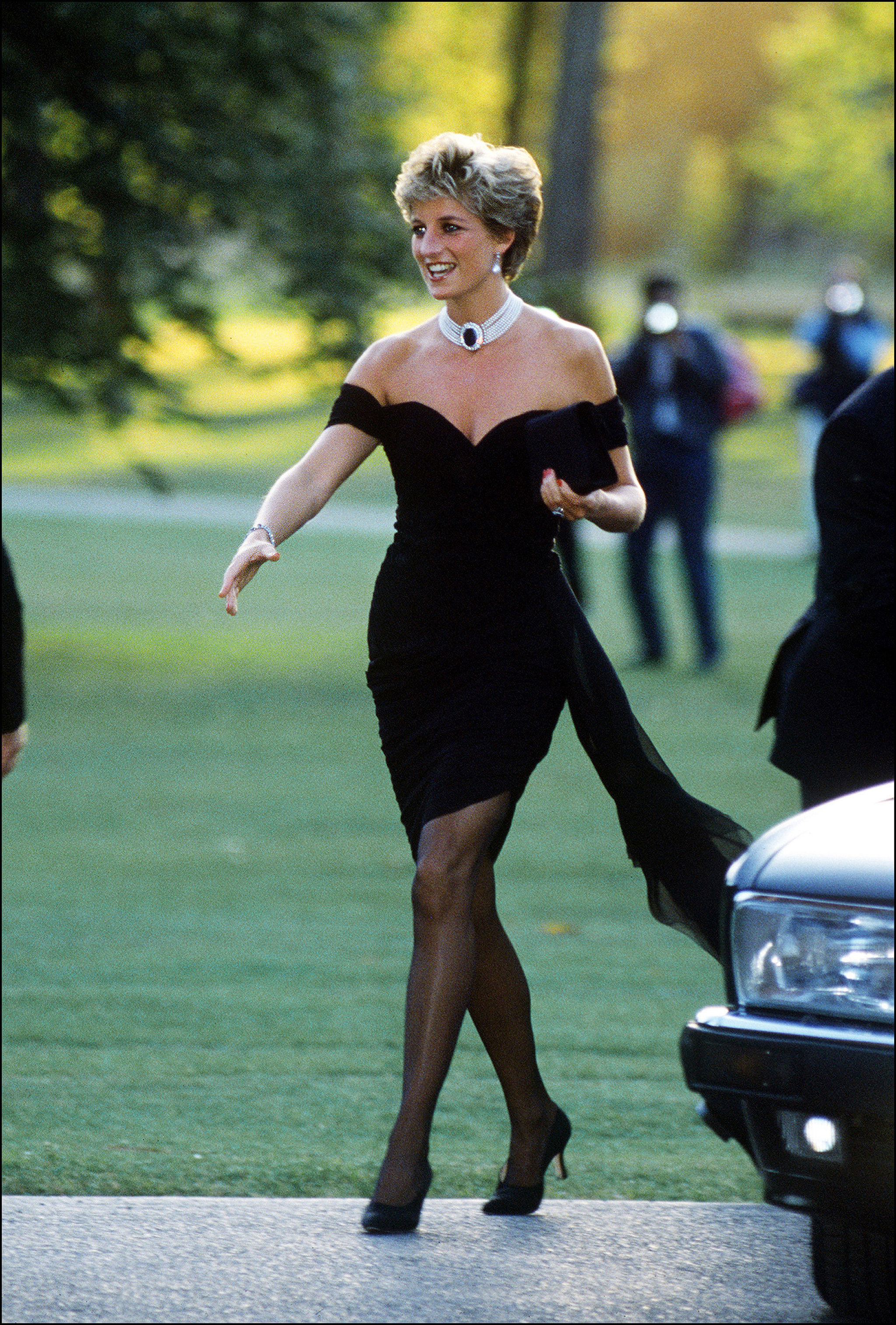 Lady Di con el vestido de la venganza en 1994.