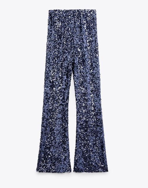 Pantalón de lentejuelas de Zara.