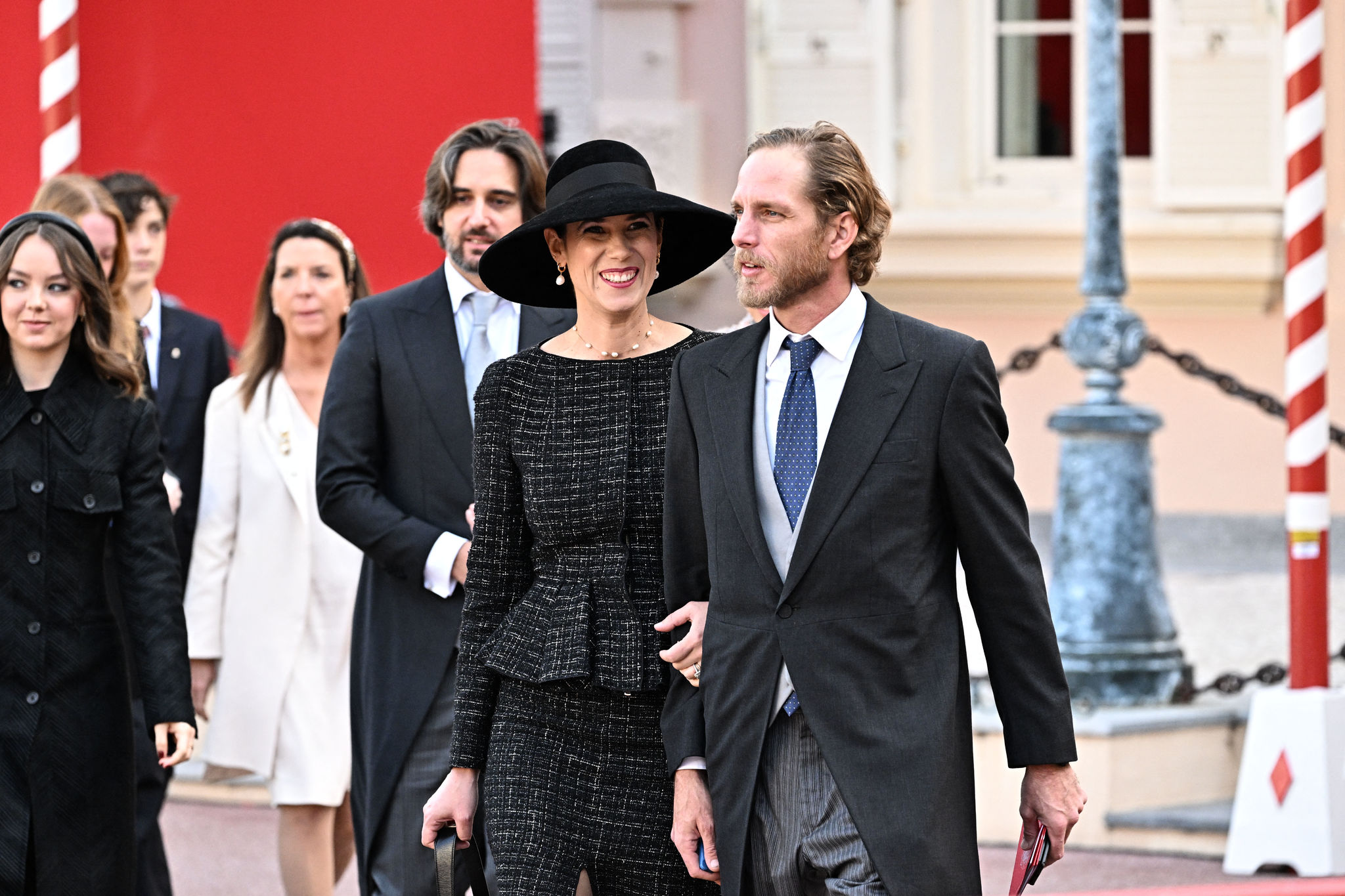 Tatiana Santodomingo junto a su marido Andrea Casiraghi el día nacional de Mónaco.