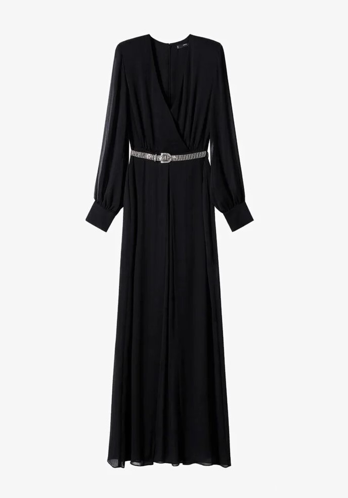 Vestido negro de Mango (129,99 euros)