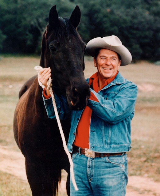 Ronald Reagan, expresidente de Estados Unidos, durante el documental Total Denim de Movistar Plus+.