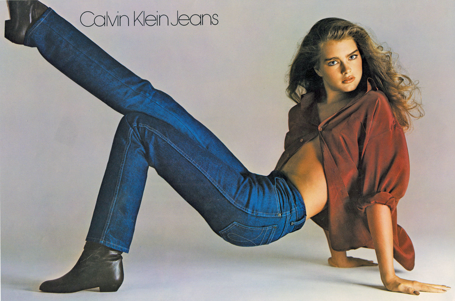 Brooke Shields para Calvin Klein en 1980.