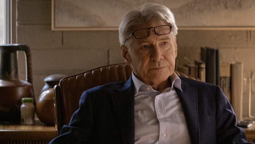 Harrison Ford en el papel de psicólogo en la serie Terapia sin Filtro en Apple Tv que se estrena el 23 de enero.